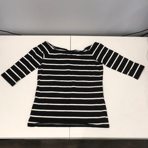 Gap 3/4 Sleeve Boat Neck Blouse